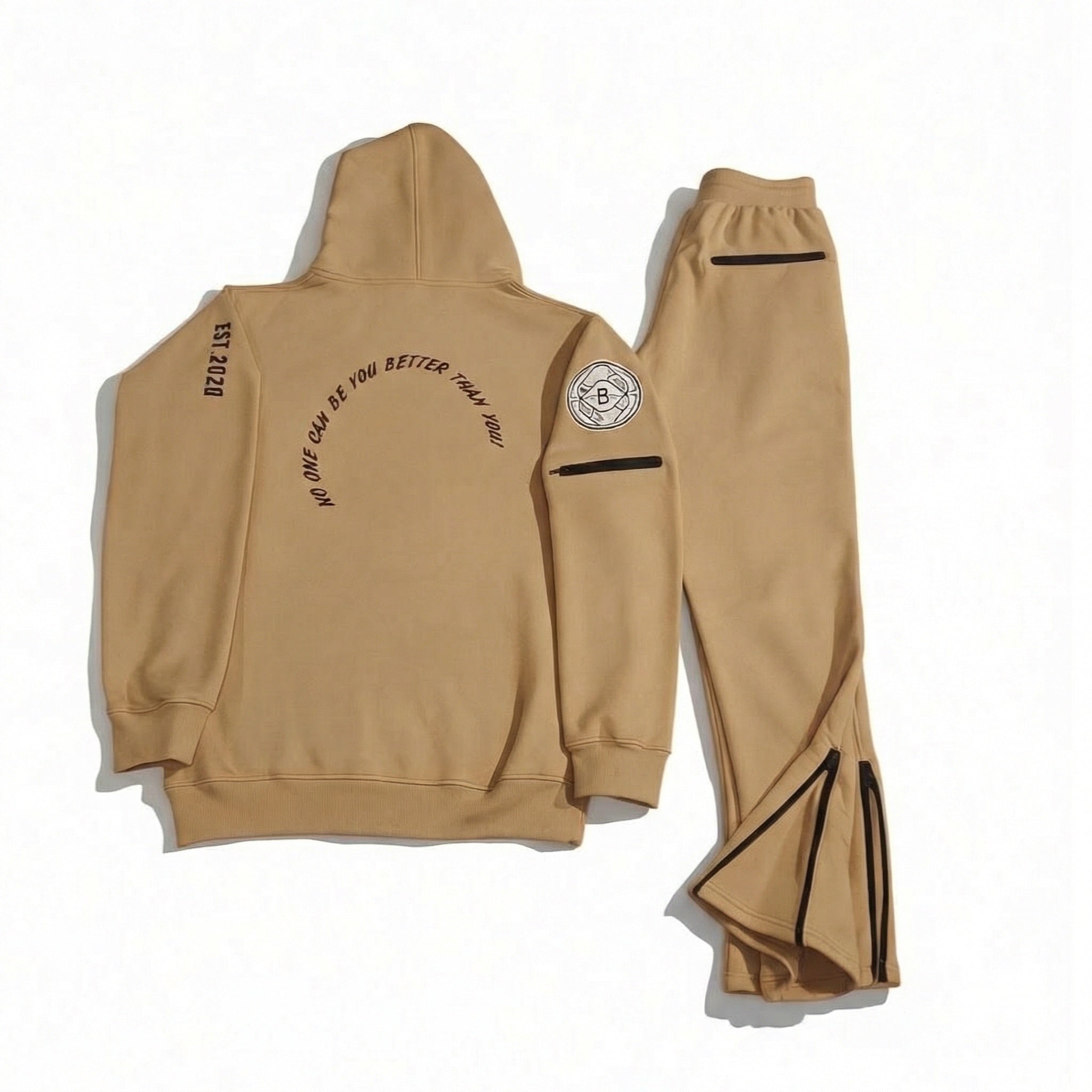 Echelon Wing Jogger Set - Brown