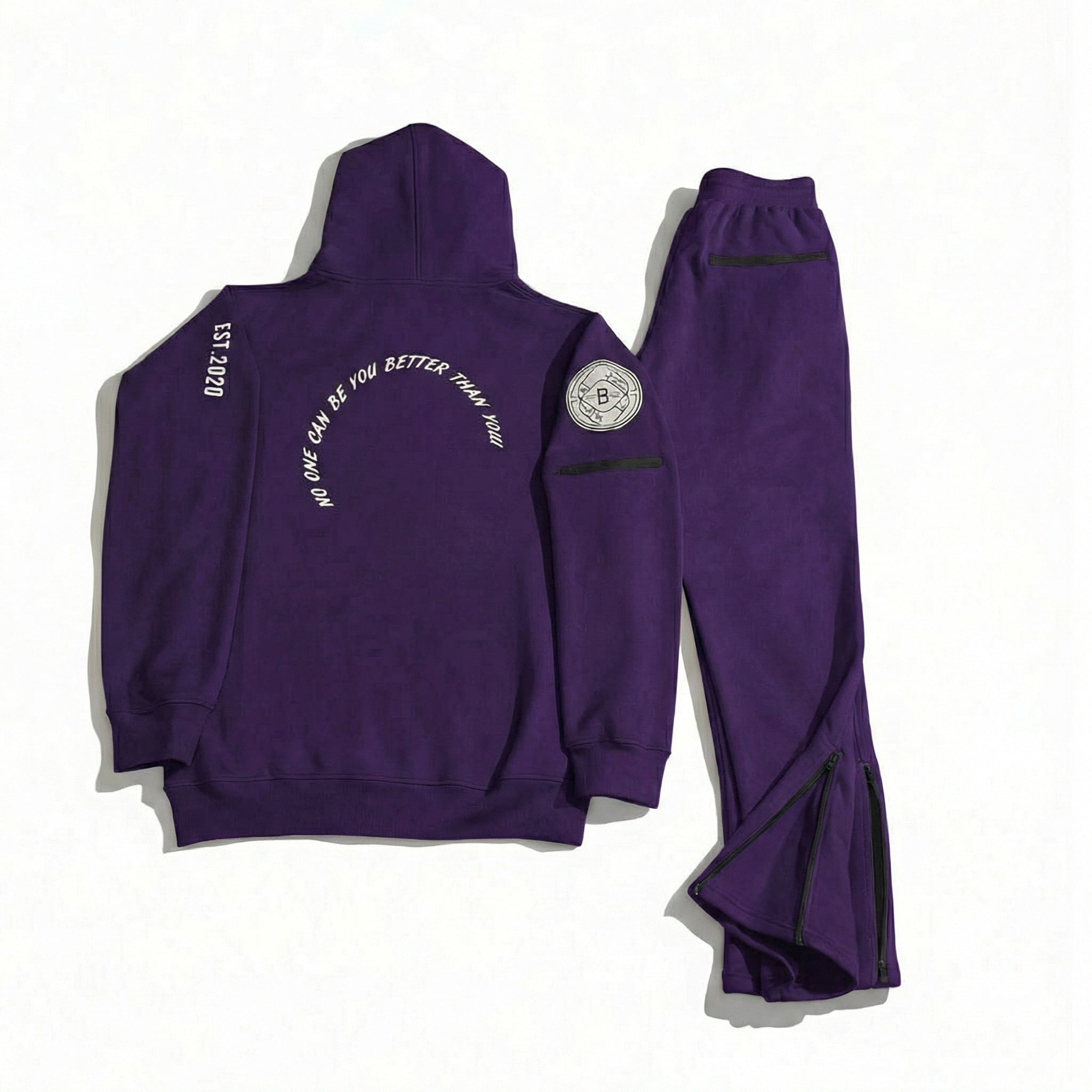 Echelon Wing Jogger Set - Purple