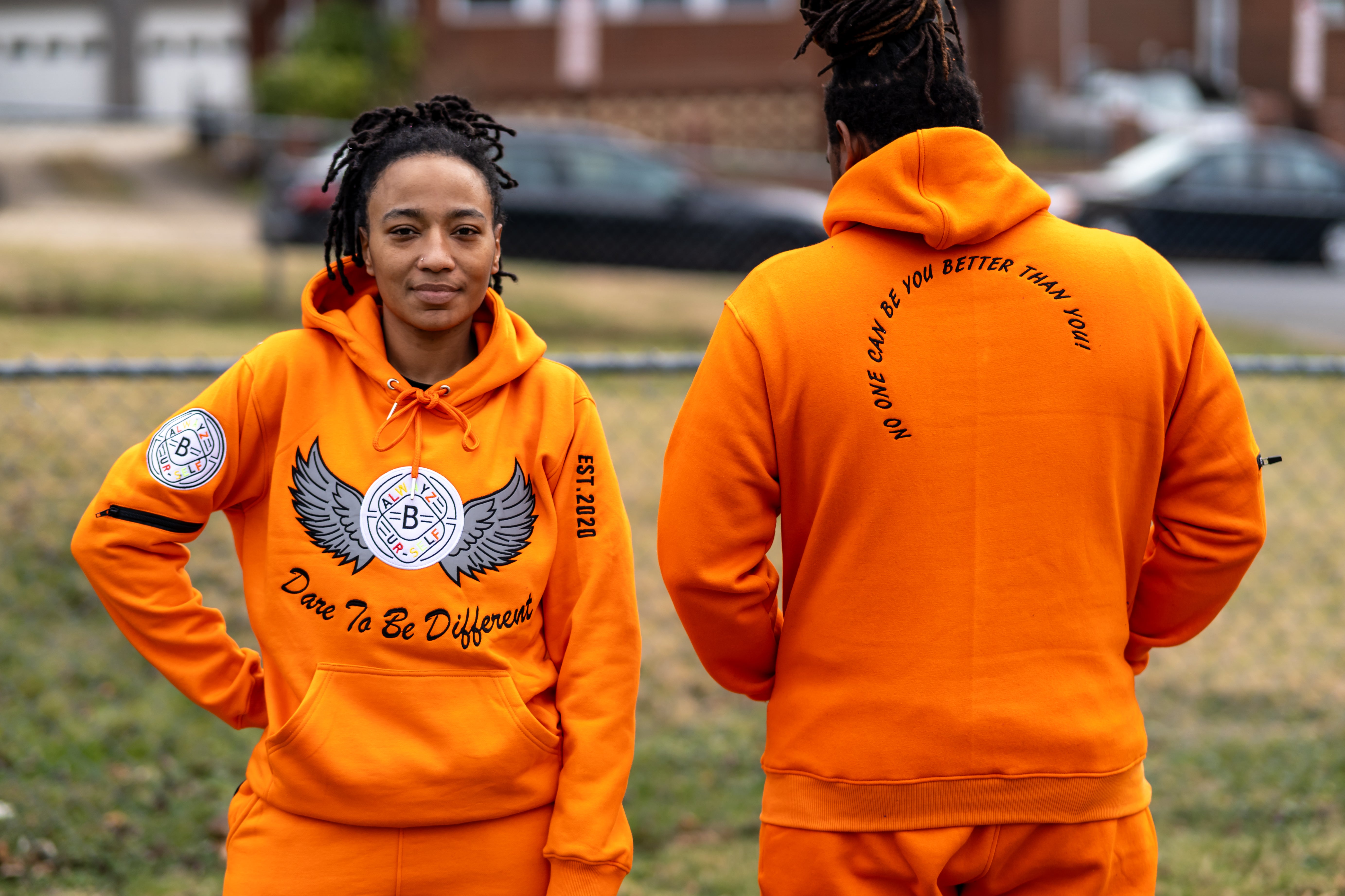 Echelon Wing Jogger Set - Orange