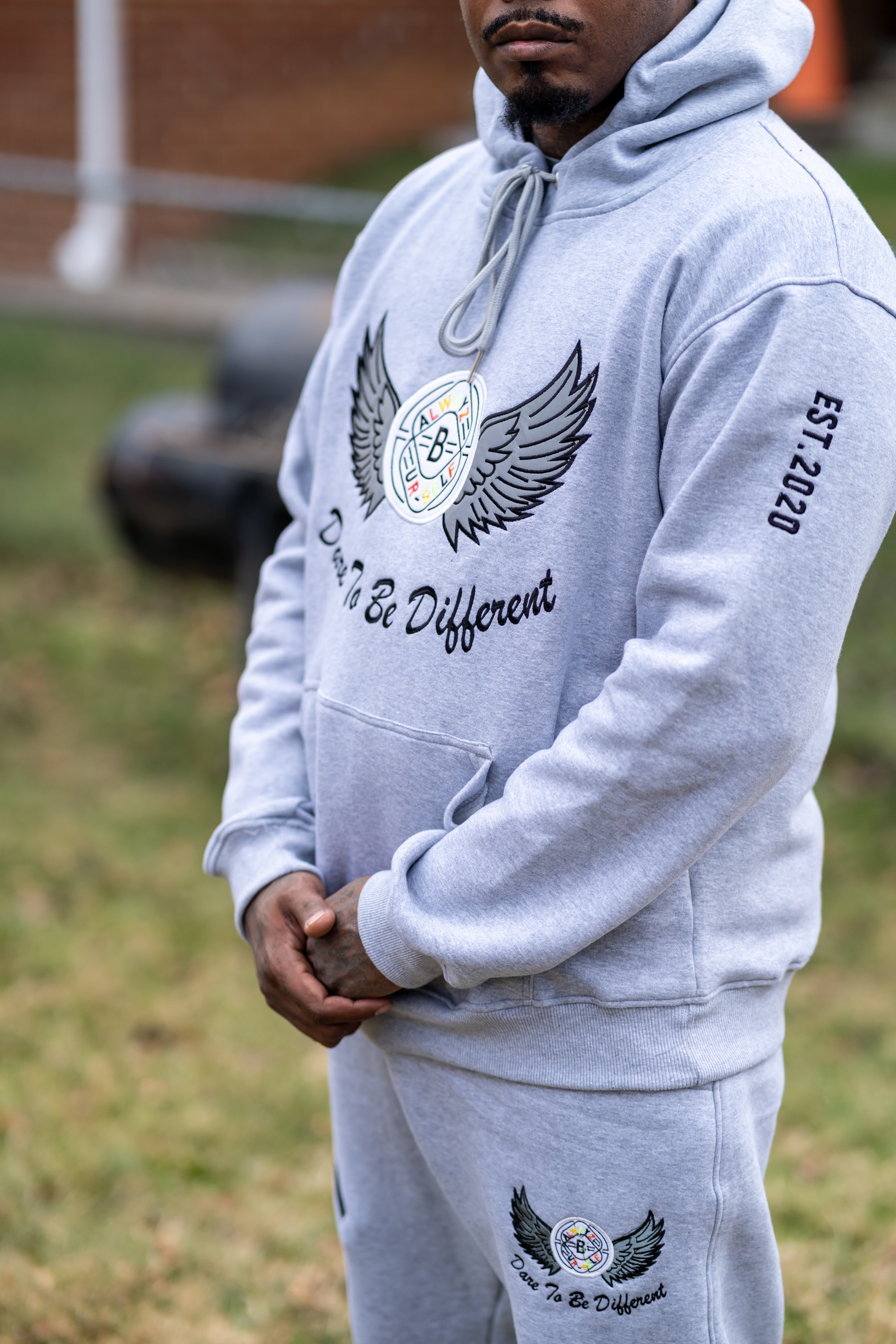 Echelon Wing Jogger Set - Grey