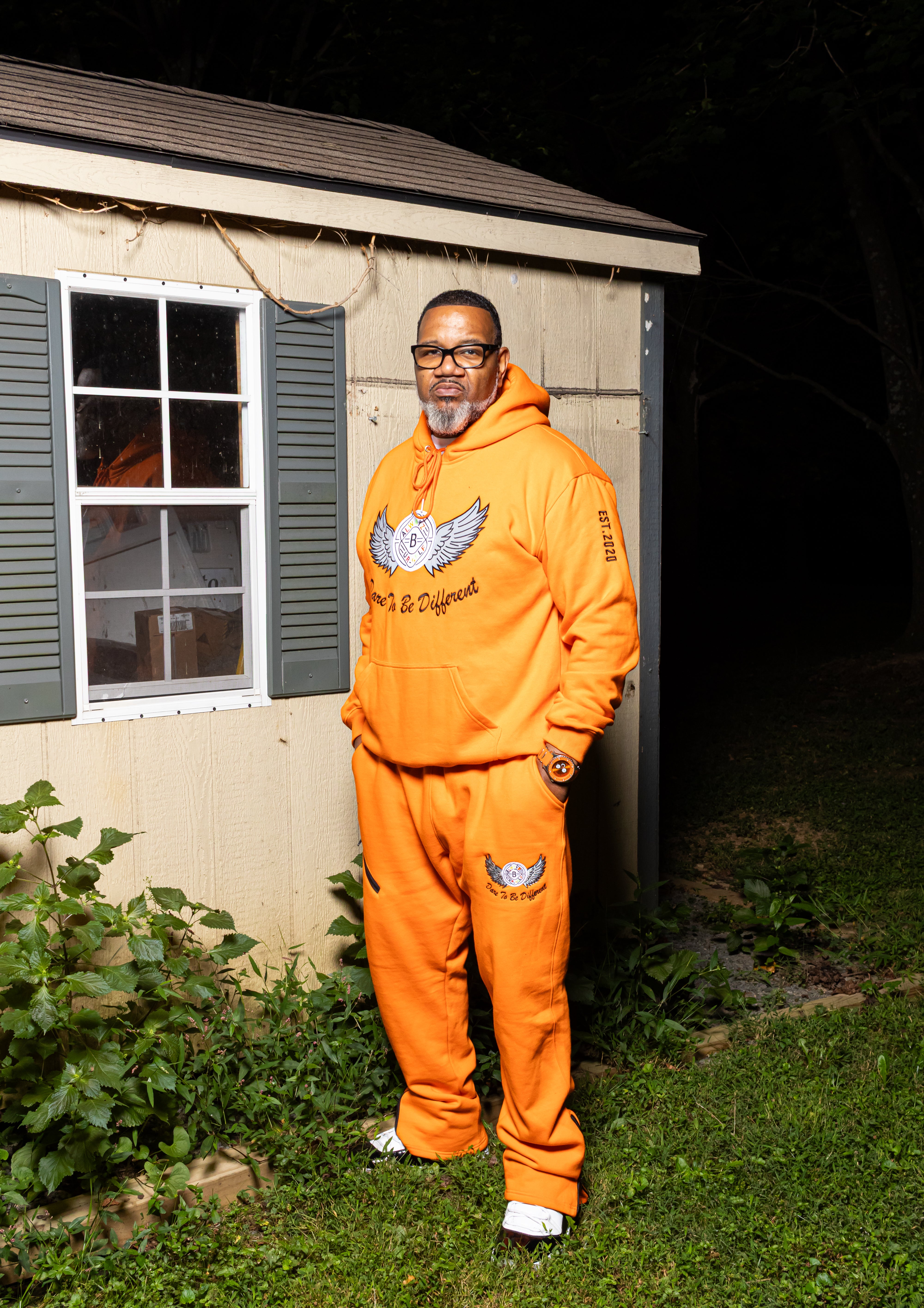 Echelon Wing Jogger Set - Orange