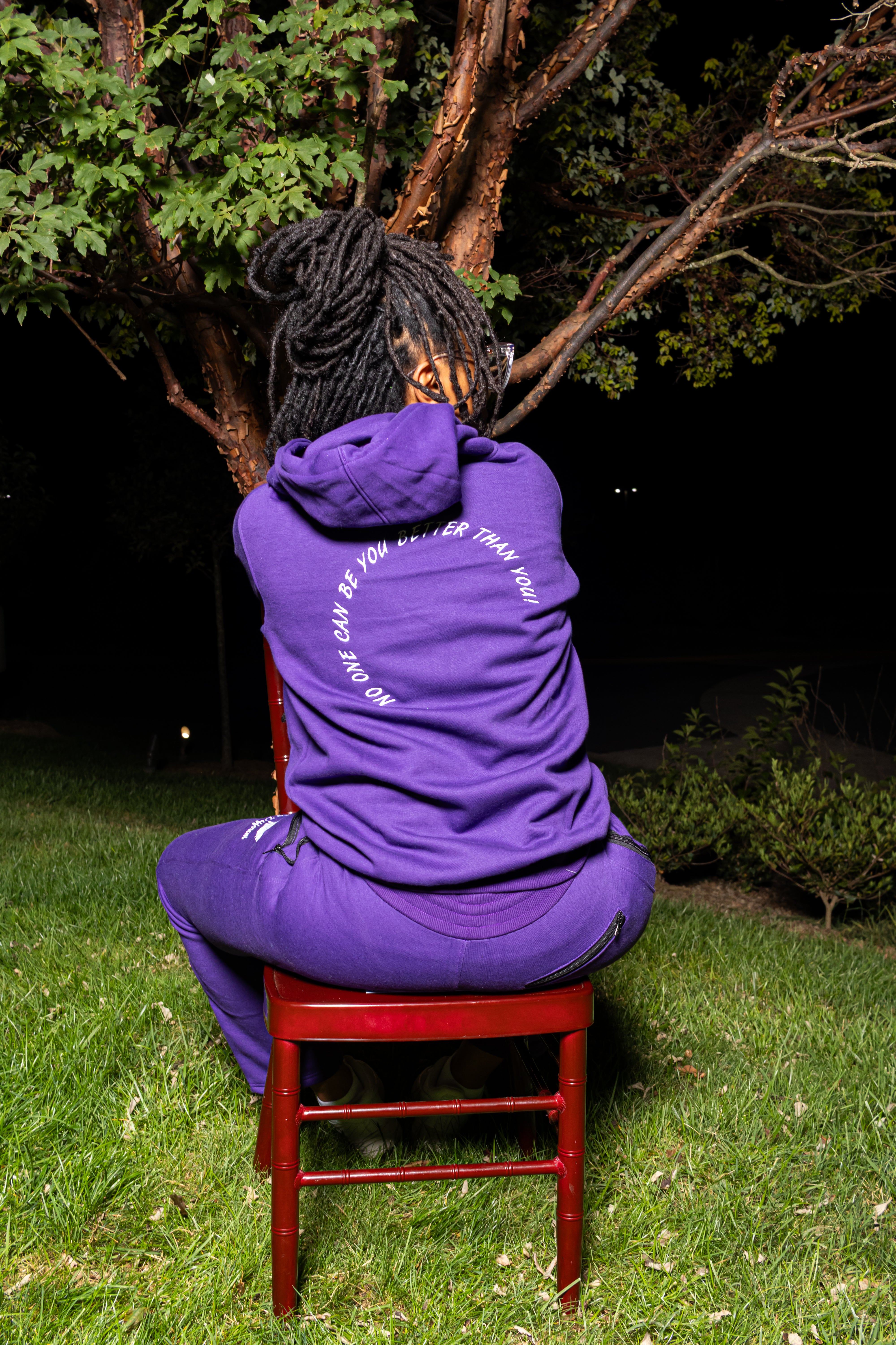 Echelon Wing Jogger Set - Purple