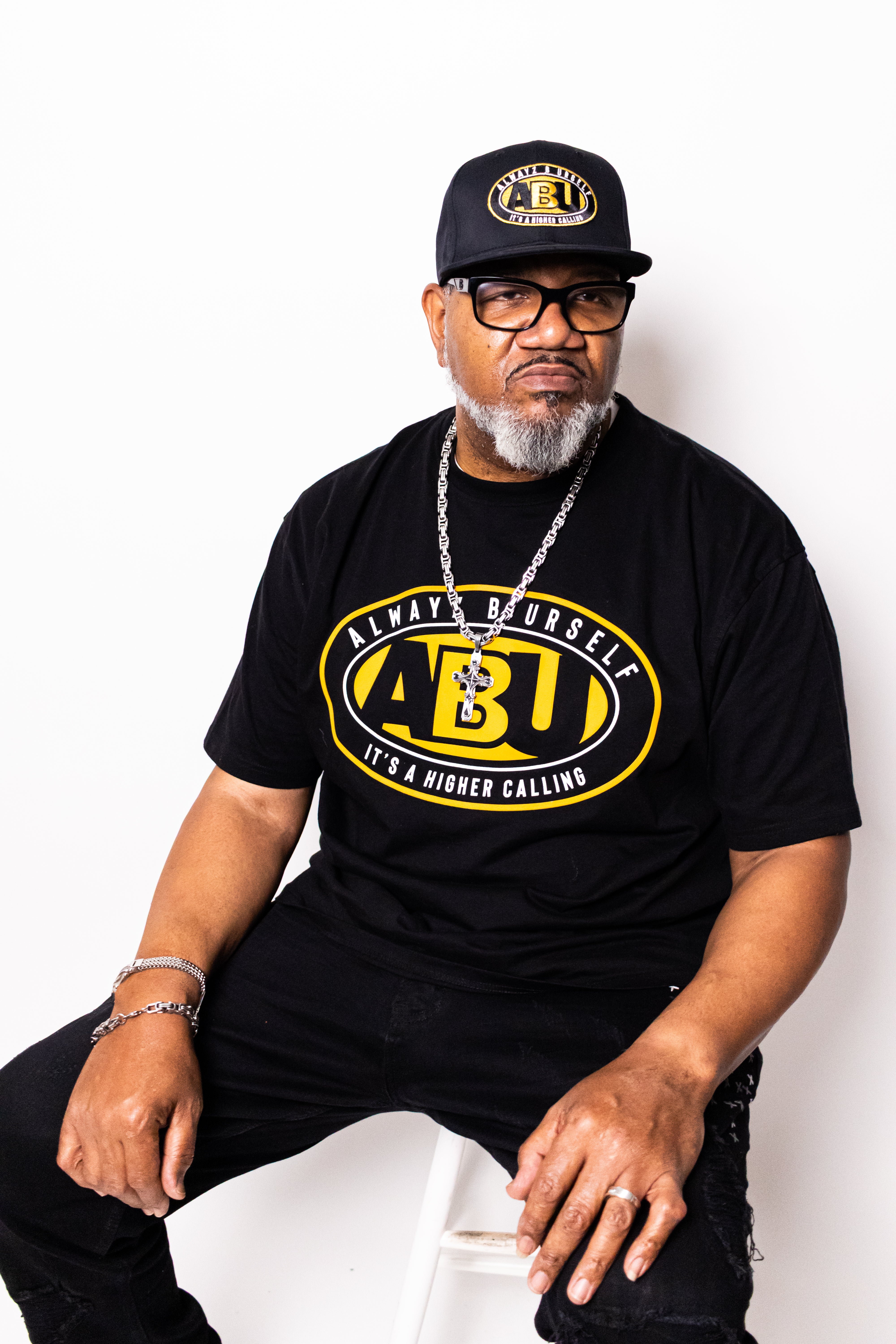 ABU Signature Flat Bill - Black & Gold