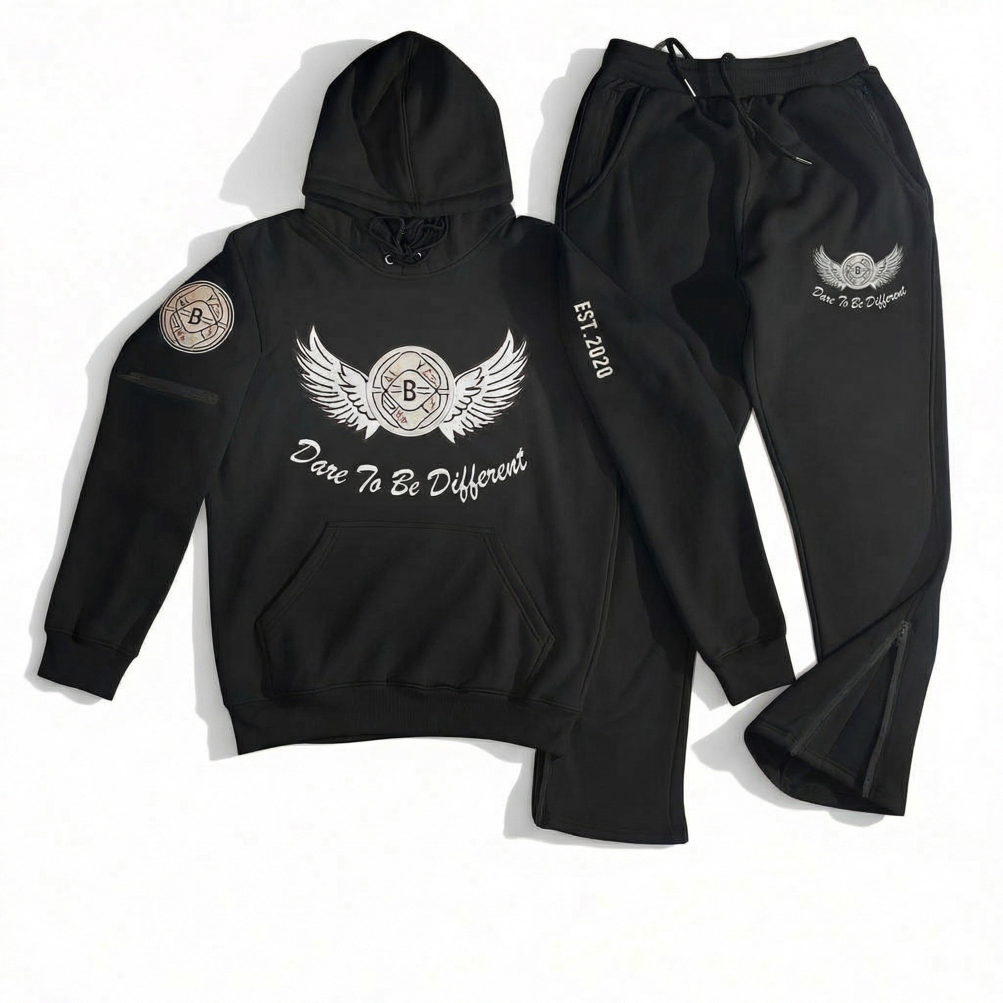 Echelon Wing Jogger Set - Black
