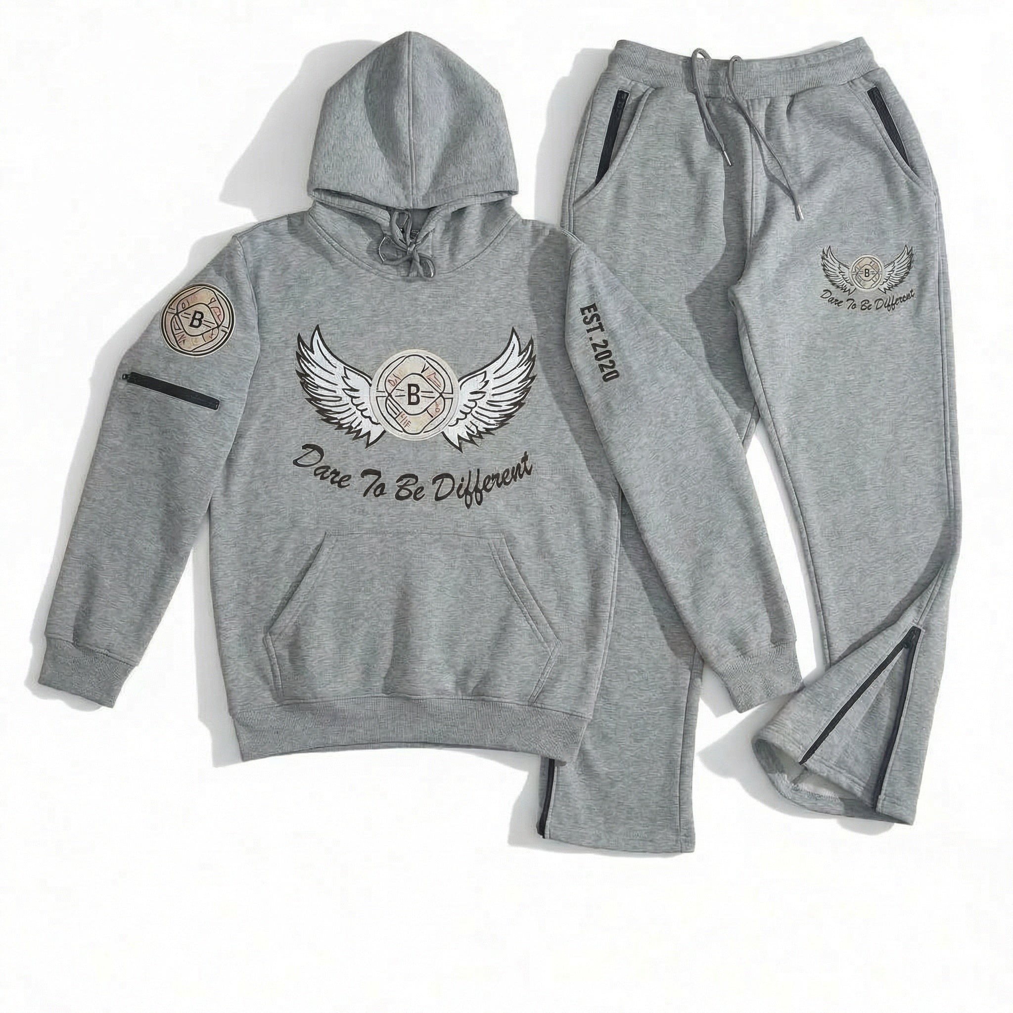 Echelon Wing Jogger Set - Grey