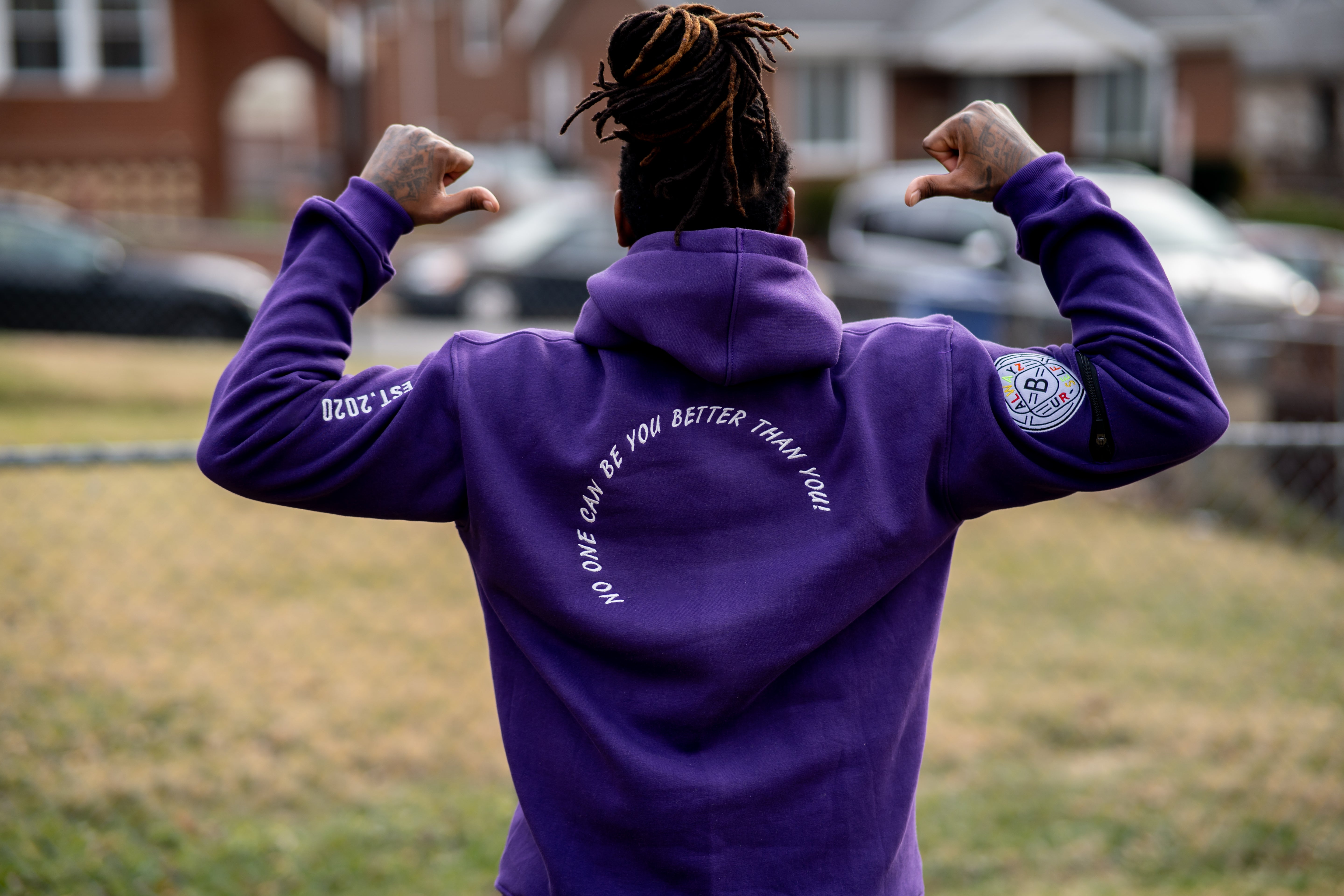 Echelon Wing Jogger Set - Purple