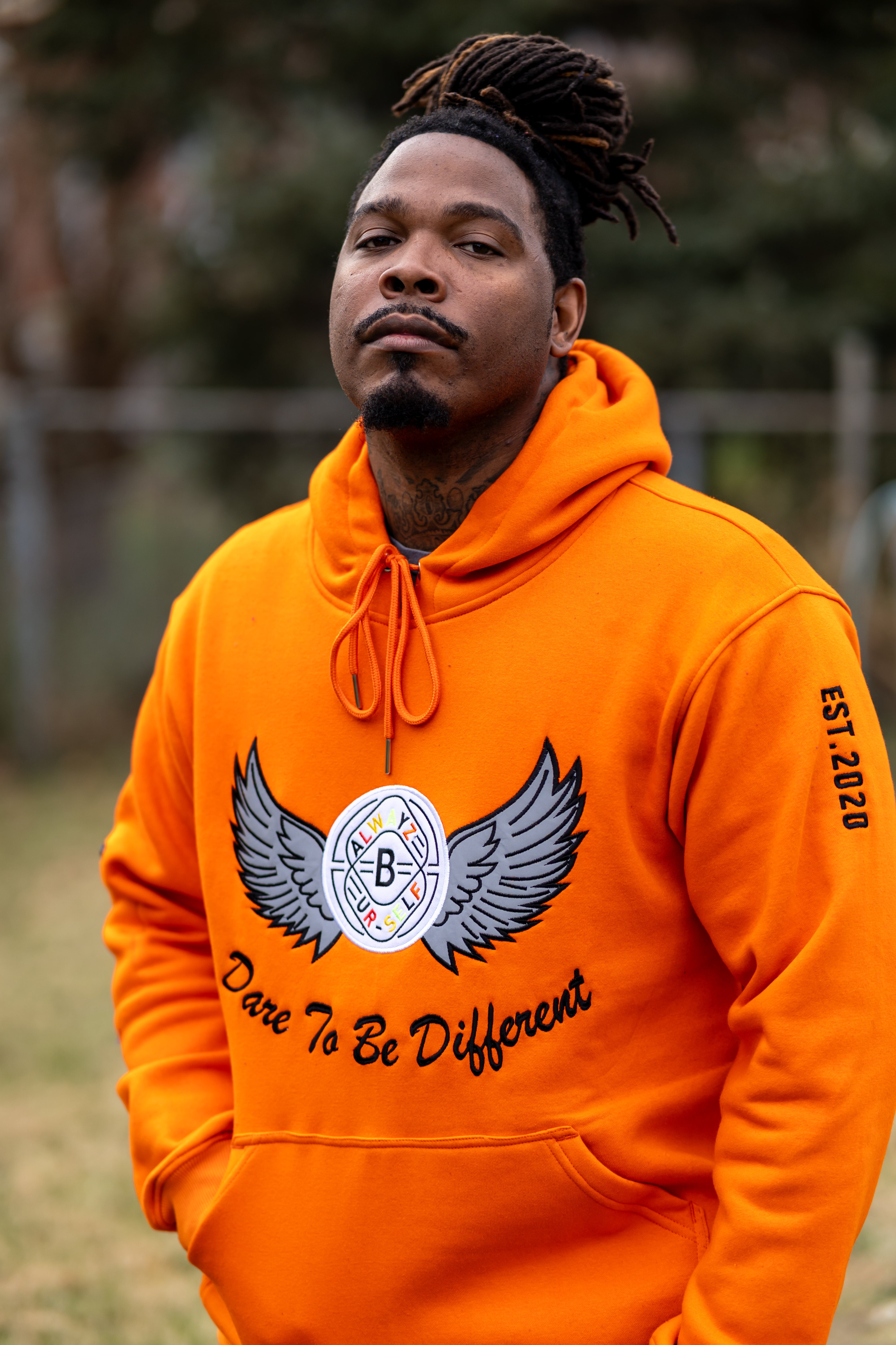 Echelon Wing Jogger Set - Orange
