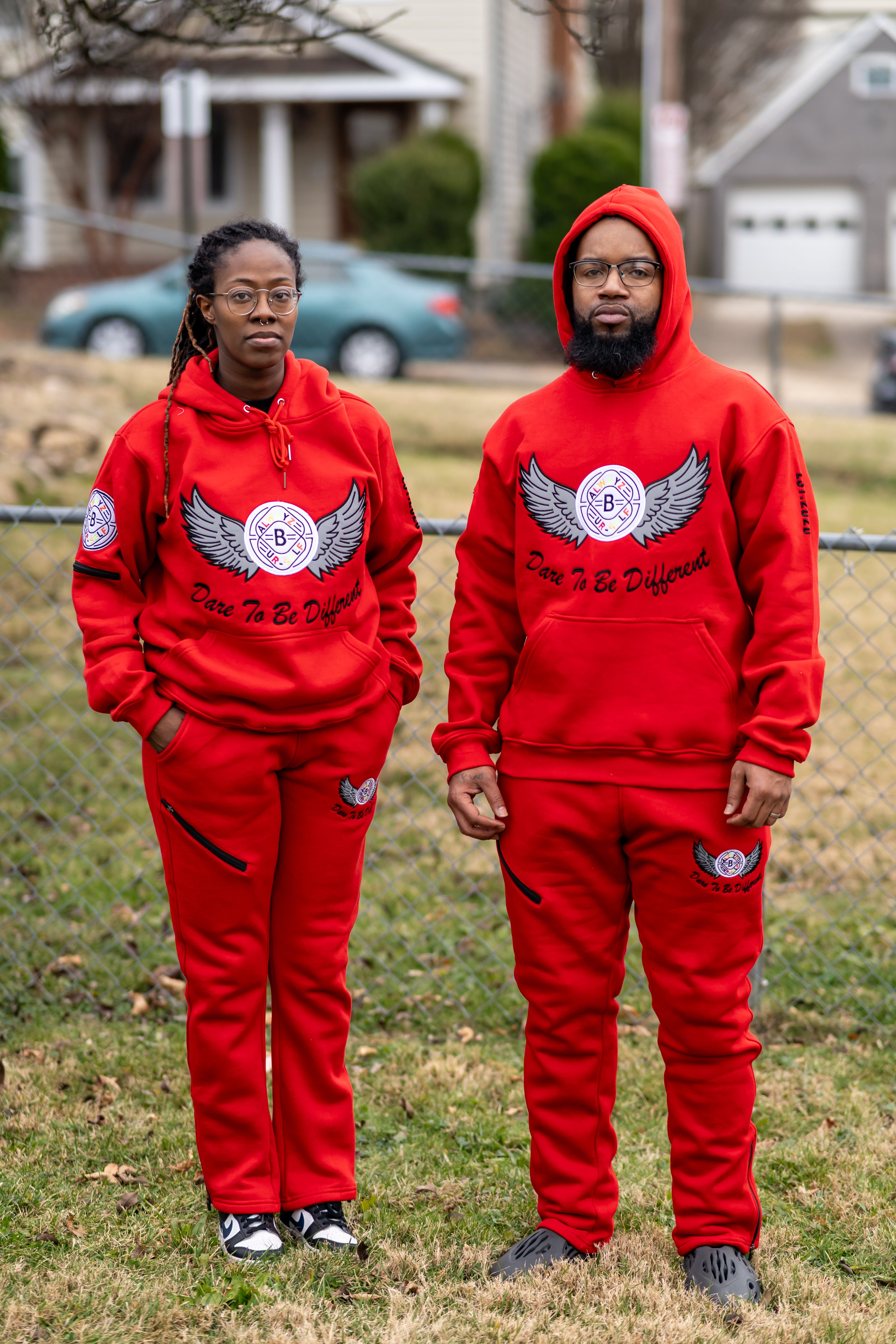 Echelon Wing Jogger Set - Red