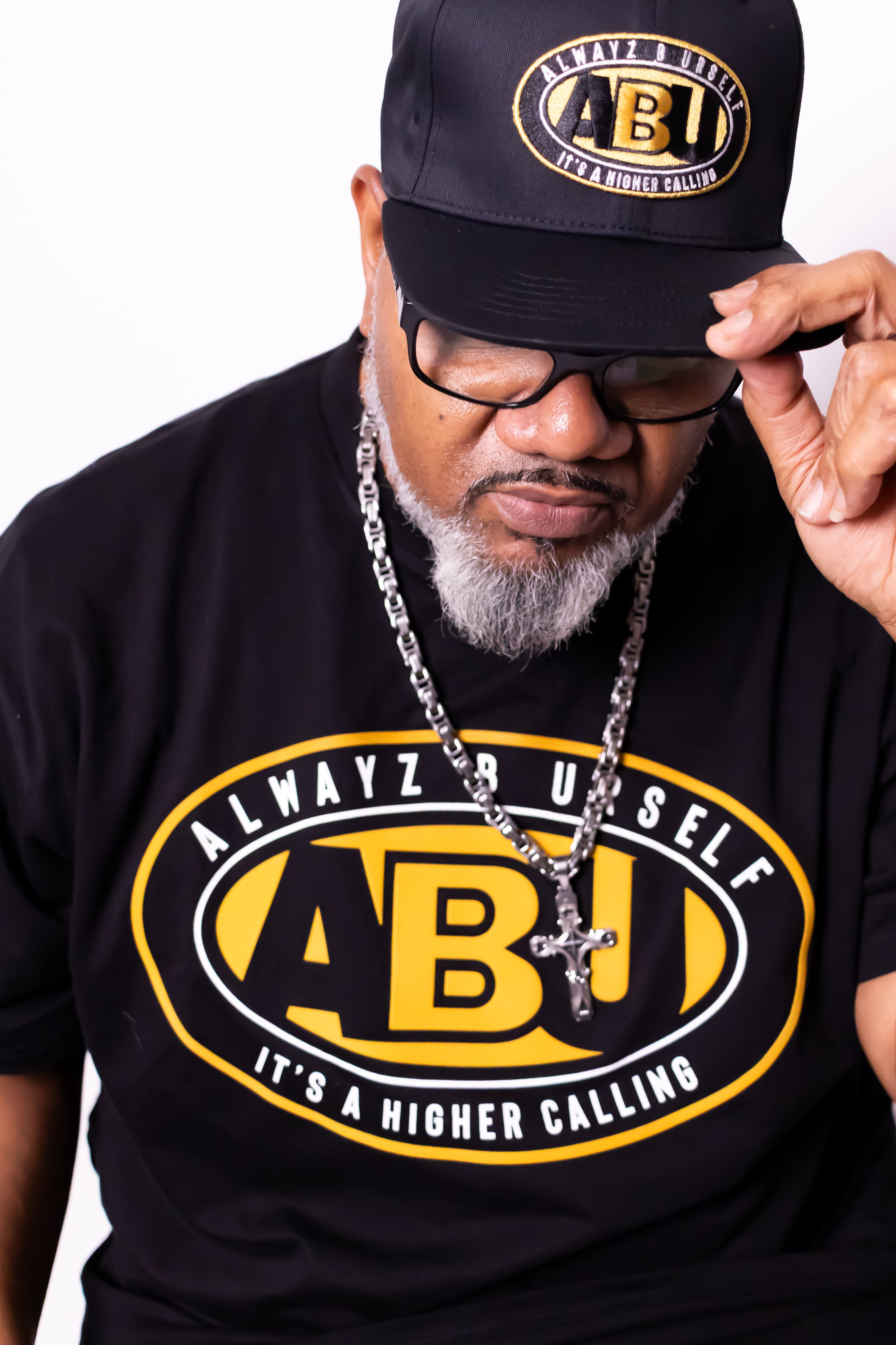 ABU Signature Flat Bill - Black & Gold