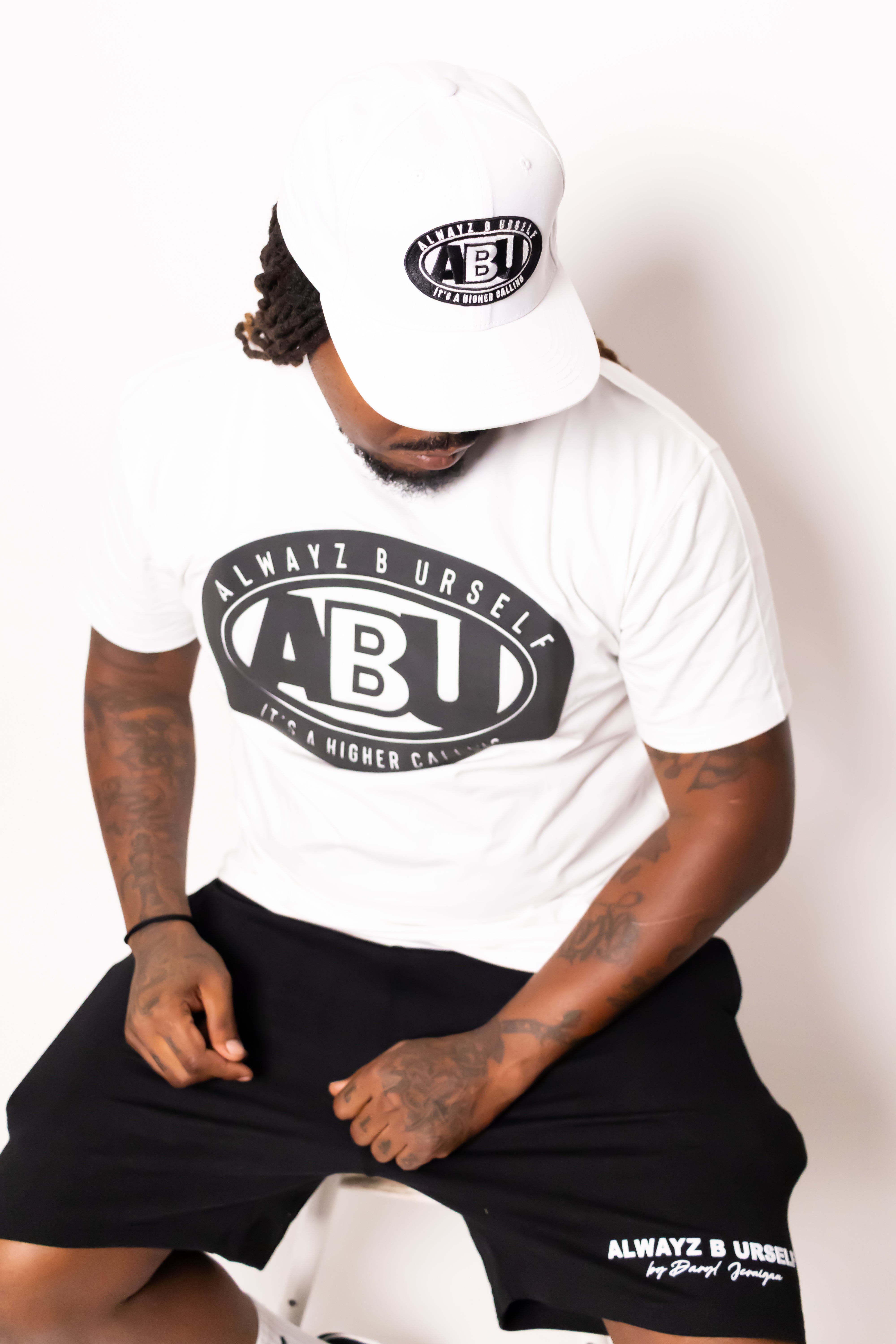 ABU Signature Flat Bill - White